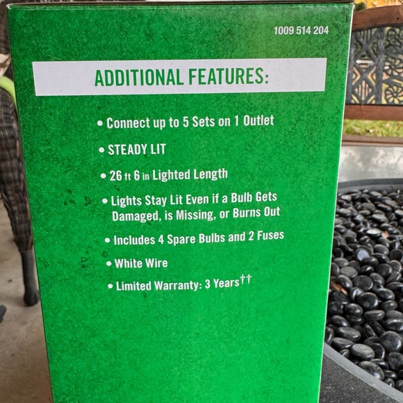 HOME ACCENTS 300 COOL WHITE LED ICICLE LIGHTS STEADY LIT SUPER BRIGHT "WEDDINGS" - Picture 2 of 7